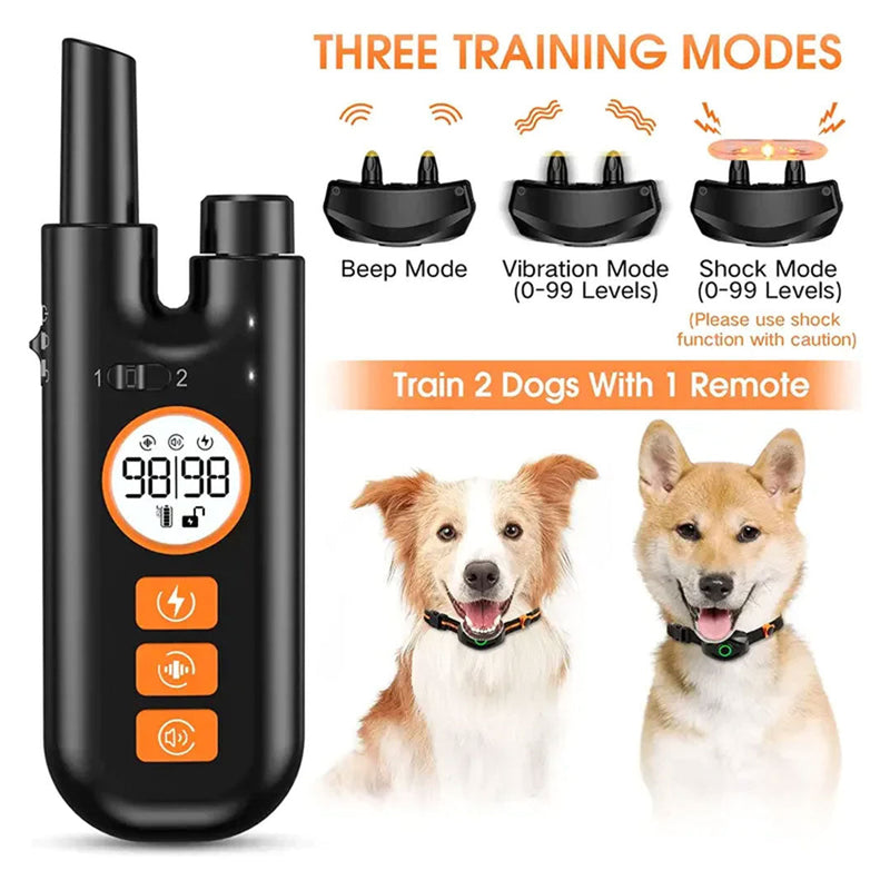 Advanced Remote Dog Training Collar - 8M Range, Rechargeable, and Multi-Mode Control